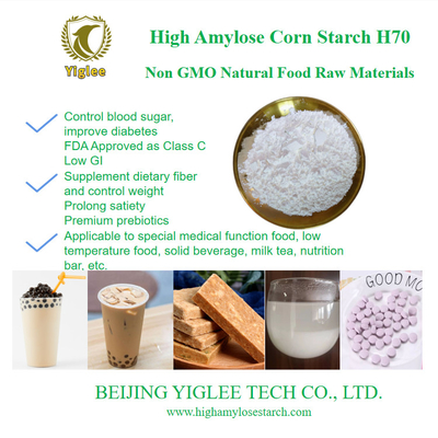Pékin YIGLEE TECH Amidon à haute amylose Amidon à faible glycémie Amidon résistant aux prébiotiques Amidon alimentaire Amidon de maïs à haute amylose
